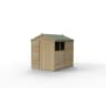 Forest Garden 4LIFE Apex Shed 6x8 Double Door 2 Window - Installed