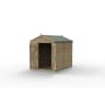 Forest Garden 4LIFE Apex Shed 6x8 Double Door No Window - Installed