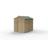Forest Garden 4LIFE Apex Shed 6x8 Double Door No Window - Installed