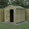 Forest Garden 4LIFE Apex Shed 6x8 Single Door No Window - Installed