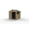 Forest Garden 4LIFE Apex Shed 7x7 Double Door 2 Window - Installed