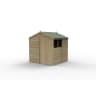 Forest Garden 4LIFE Apex Shed 7x7 Double Door 2 Window - Installed