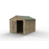 Forest Garden 4LIFE Apex Shed 8x10 Double Door No Window - Installed