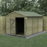 Forest Garden 4LIFE Apex Shed 8x12 Double Door No Window - Installed