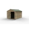 Forest Garden 4LIFE Apex Shed 8x12 Double Door No Window - Installed