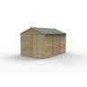 Forest Garden 4LIFE Apex Shed 8x12 Double Door No Window - Installed