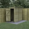 Forest Garden 4LIFE Pent Shed 6x3 Single Door No Windows - Installed