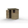Forest Garden 4LIFE Pent Shed 6x4 Single Door 1 Window - Installed