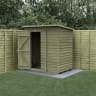 Forest Garden 4LIFE Pent Shed 6x4 Single Door No Windows