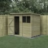 Forest Garden 4LIFE Pent Shed 7x5 Single Door 2 Windows - Installed