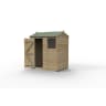 Forest Garden 4LIFE Reverse Apex Shed 6x4 Single Door 1 Window - Installed