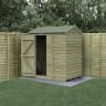 Forest Garden 4LIFE Reverse Apex Shed 6x4 Single Door No Windows