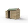 Forest Garden 4LIFE Reverse Apex Shed 8x6 Single Door No Windows