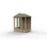 Forest Garden 4LIFE Apex Summerhouse 6x4 Double Door 5 Window - Installed