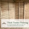 Forest Garden 4LIFE Apex Summerhouse 7x5 Double Door 4 Window
