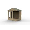 Forest Garden 4LIFE Apex Summerhouse 7x5 Double Door 4 Window