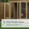 Forest Garden 4LIFE Apex Summerhouse 8x10 Double Door 6 Window