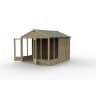 Forest Garden 4LIFE Apex Summerhouse 8x10 Double Door 6 Window