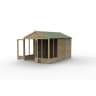 Forest Garden 4LIFE Apex Summerhouse 8x12 Double Door 6 Window