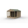 Forest Garden 4LIFE Apex Summerhouse 8x12 Double Door 6 Window