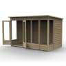 Forest Garden 4LIFE Pent Summerhouse 10x6 Double Door 5 Window