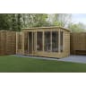 Forest Garden 4LIFE Pent Summerhouse 10x6 Double Door 5 Window - Installed