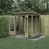 Forest Garden 4LIFE Pent Summerhouse 6x4 Double Door 5 Window