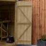 Forest Overlap Pressure Treated Double Door Apex Shed without Windows 8 x 6ft