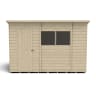 Forest Overlap Pressure Treated Pent Shed 10 x 6ft