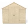 Forest Overlap Pressure Treated Double Door Apex Shed without Windows 10 x 8ft