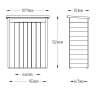 Forest Pent Pressure Treated Garden Store 1320 x 1080 x 550mm