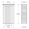 Forest Shiplap Pent Pressure Treated Tall Garden Store 1780 x 1080 x 550mm