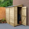 Forest Overlap Pressure Treated Pent Shed without Windows 6 x 3ft