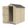Forest Overlap Pressure Treated Apex Shed without Windows 6 x 4ft