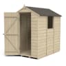 Forest Overlap Pressure Treated Apex Shed 6 x 4ft