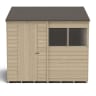 Forest Overlap Pressure Treated Reverse Apex Shed 8 x 6ft
