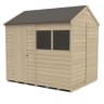 Forest Overlap Pressure Treated Reverse Apex Shed 8 x 6ft