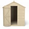 Forest Overlap Pressure Treated Apex Shed without Windows 8 x 6ft