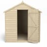 Forest Overlap Pressure Treated Apex Shed without Windows 8 x 6ft