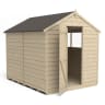 Forest Overlap Pressure Treated Apex Shed 8 x 6ft