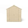 Forest Overlap Pressure Treated Double Door Apex Shed 8 x 6ft