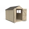 Forest Overlap Pressure Treated Double Door Apex Shed 8 x 6ft