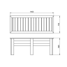 Forest Large Kitchen Garden Planter 700 x 1800 x 700mm