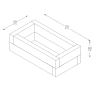 Forest Sleeper Raised Bed 400 x 1300 x 700mm