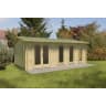 Forest Blakedown Log Cabin Double Glazed 6.0m x 4.0m with Polyester Felt 34kg (with Underlay)