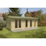 Forest Blakedown Log Cabin Double Glazed 6.0m x 4.0m with Polyester Felt 24kg (with Underlay)