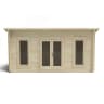 Forest Elmley Log Cabin Double Glazed 5.0m x 3.0m with 34kg Polyester Felt & Underlay