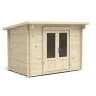 Forest Harwood Log Cabin 3.0m x 2.0m with 24kg Felt & Underlay 