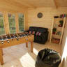 Forest Melbury Log Cabin Double Glazed 4.0m x 3.0m with 24kg Polyester Felt & Underlay