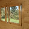 Forest Melbury Log Cabin Double Glazed 4.0m x 3.0m with 24kg Polyester Felt & Underlay